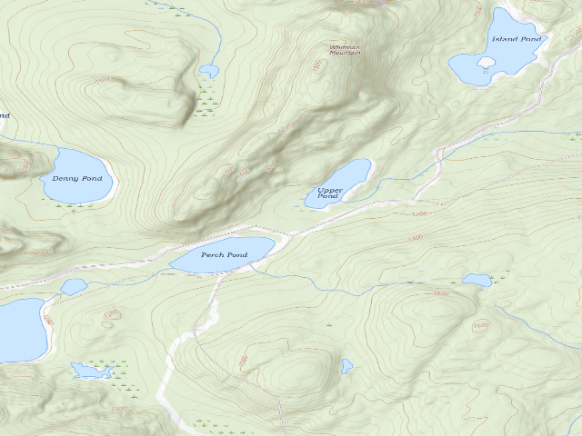 USGS topographic map of Upper Pond (Deboullie Public Land)