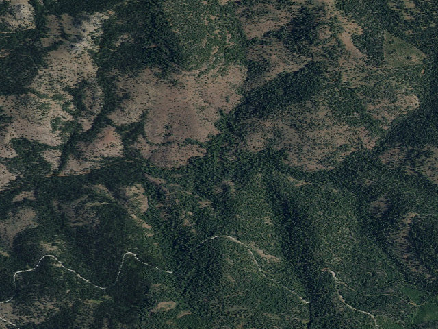Aerial image of Upper Rush Creek