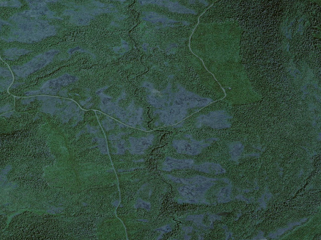 Aerial image of Upper Salamander Creek