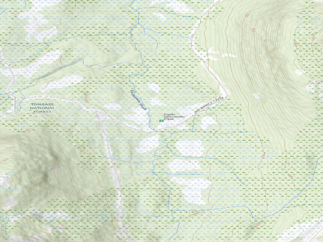 USGS topographic map of Upper Salamander Creek