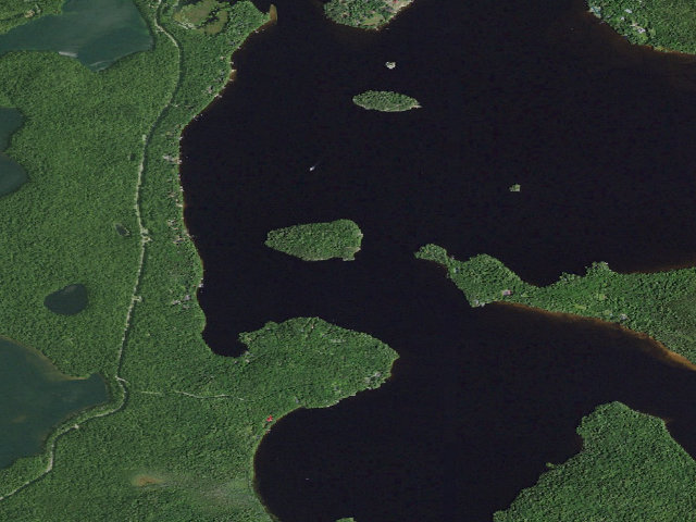 Aerial image of Upper Saranac Lake Site 2 (Saranac Lakes Wild Forest)