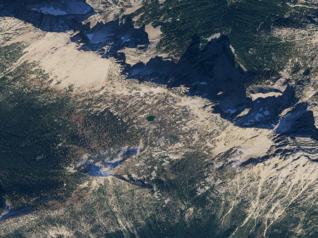 Aerial image of Upper Snowy Lake