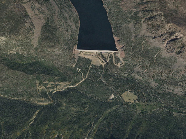 Aerial image of Upper Stillwater Campground