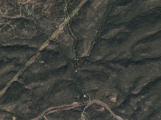 Aerial image of Upper Tonto Creek Campground