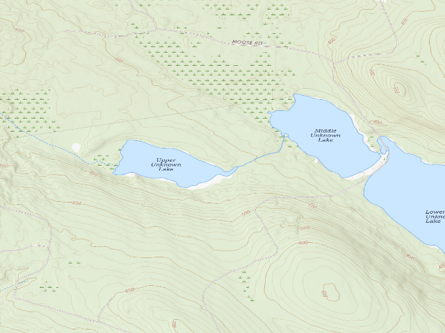 USGS topographic map of Upper Unknown (Duck Lake Public Land)