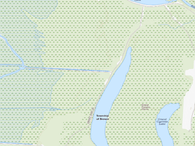 USGS topographic map of Upper Vallier Access Camping Area #2