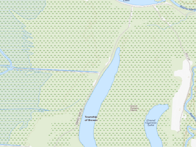 USGS topographic map of Upper Vallier Access Camping Area #4