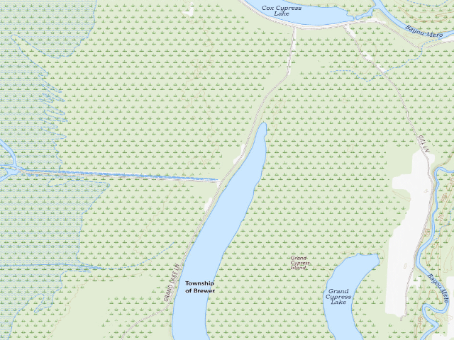 USGS topographic map of Upper Vallier Access Camping Area #6