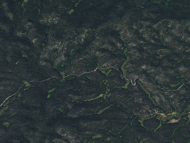 Aerial image of Upper W Fk Rock Cr 09