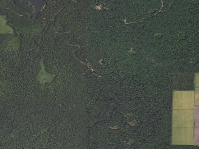 Aerial image of Upper Weir Camping Area #1