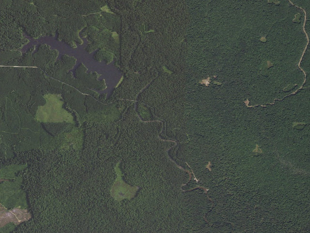 Aerial image of Upper Weir Camping Area #3