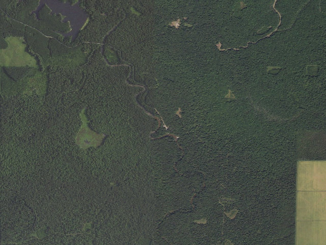 Aerial image of Upper Weir Camping Area #7