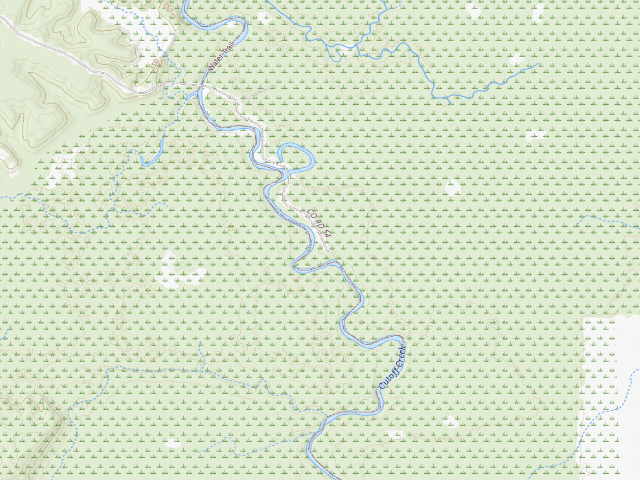 USGS topographic map of Upper Weir Camping Area #7