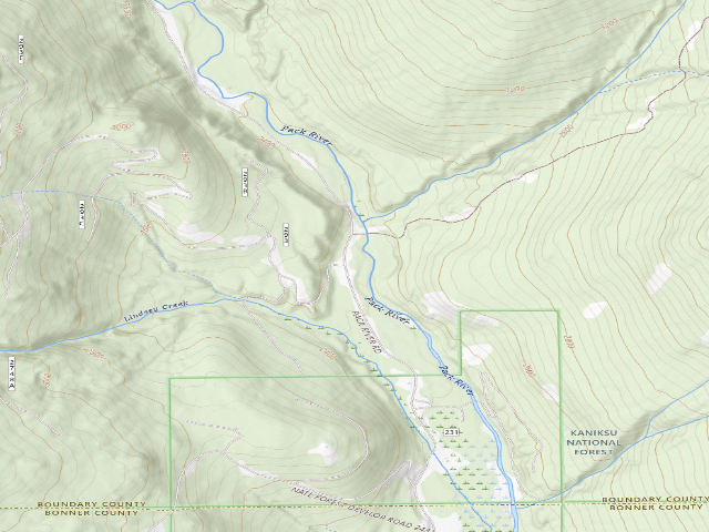 USGS topographic map of Upperpackriver01
