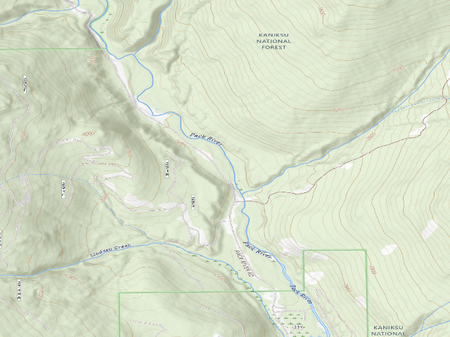 USGS topographic map of Upperpackriver03