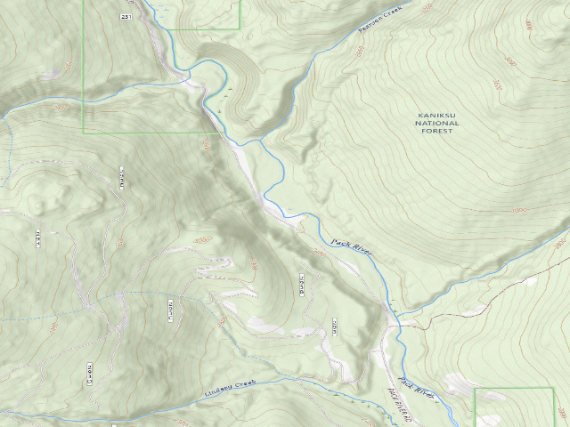 USGS topographic map of Upperpackriver04