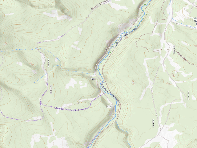 USGS topographic map of Uppers.Fork02