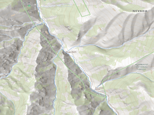 USGS topographic map of Urdahl Campground