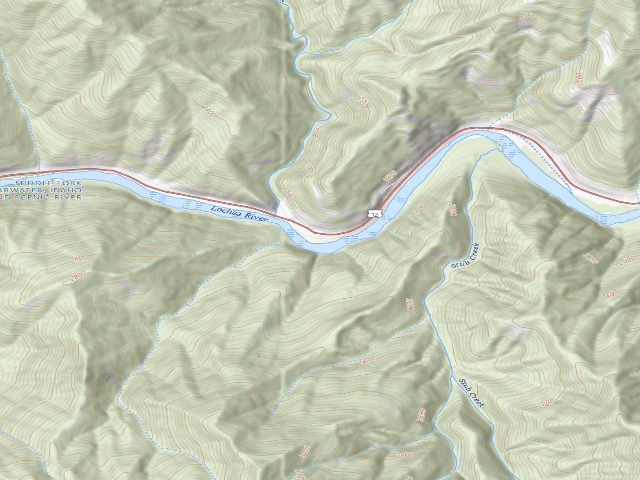 USGS topographic map of Us12-Mm106.6S-001A Deadman