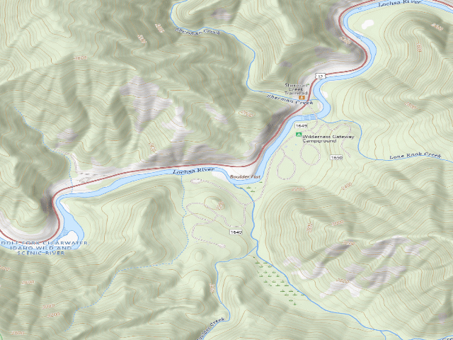 USGS topographic map of Us12-Mm122.1S-001A Boulder Flt