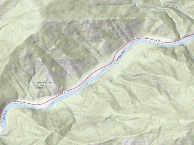 USGS topographic map of Us12-Mm129.9S-001 Green Flat 