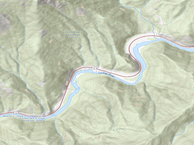 USGS topographic map of Us12-Mm138.6S-001 Whitepine Ra