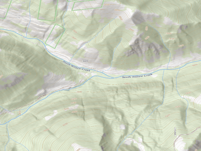 USGS topographic map of USFS dispersed camp #10 — Madison County, MT