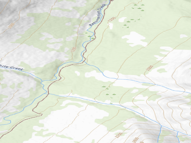 USGS topographic map of USFS dispersed camp #11 — Kenai Peninsula Borough, AK