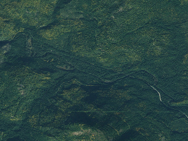 Aerial image of USFS dispersed camp #2 — Bonner County, ID