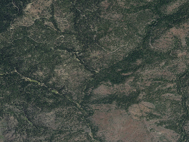 Aerial image of USFS dispersed camp #2 — Crook County, OR