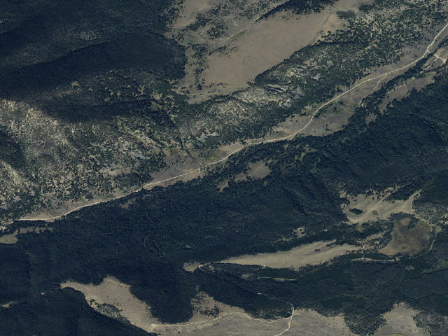 Aerial image of USFS dispersed camp #2 — Madison County, MT