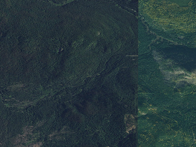 Aerial image of USFS dispersed camp #2 — Pend Oreille County, WA