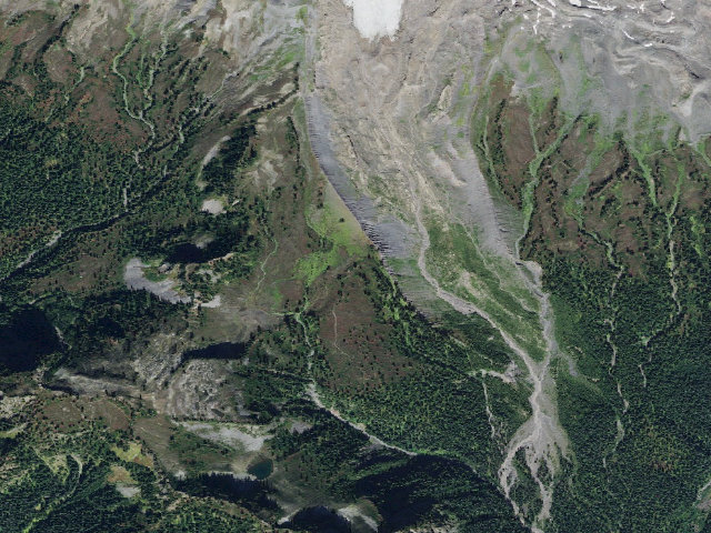 Aerial image of USFS dispersed camp #2 — Whatcom County, WA