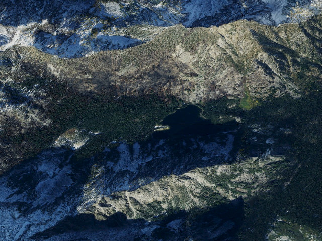 Aerial image of USFS dispersed camp #3 — Chelan County, WA