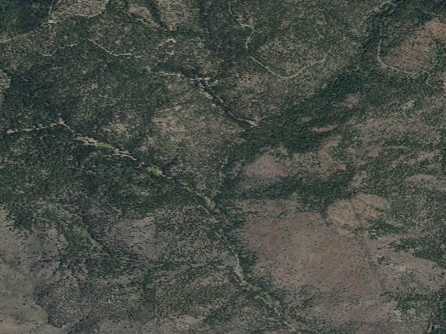 Aerial image of USFS dispersed camp #3 — Crook County, OR