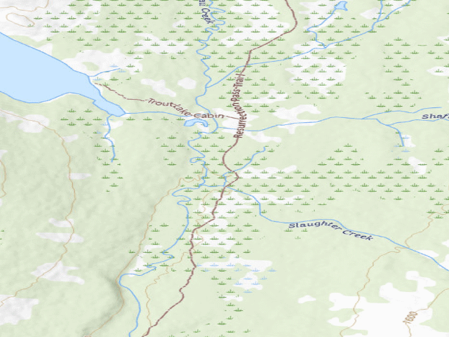 USGS topographic map of USFS dispersed camp #3 — Kenai Peninsula Borough, AK