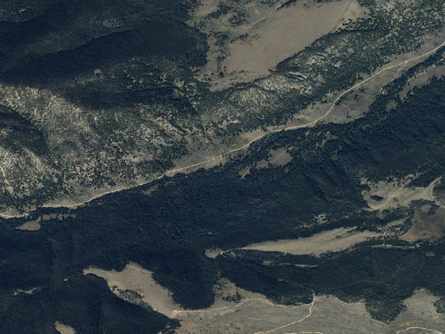 Aerial image of USFS dispersed camp #3 — Madison County, MT