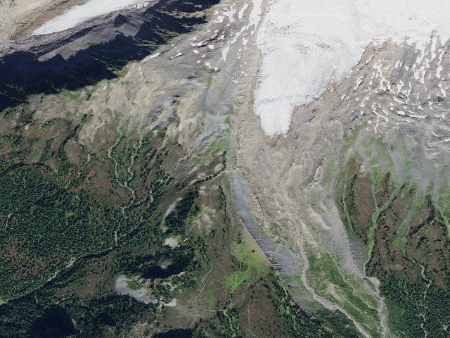 Aerial image of USFS dispersed camp #3 — Whatcom County, WA