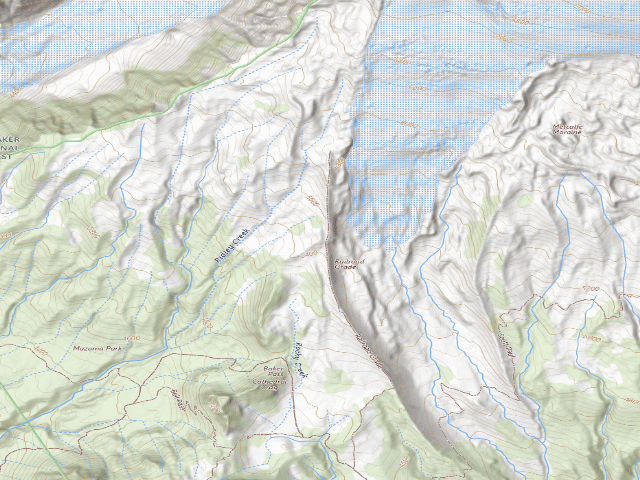 USGS topographic map of USFS dispersed camp #3 — Whatcom County, WA