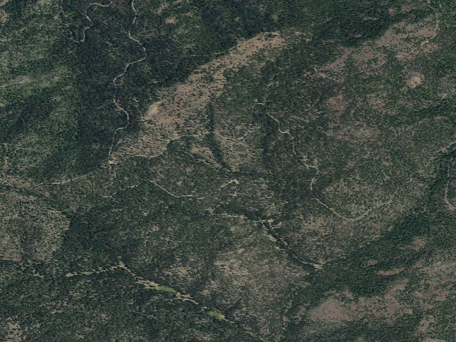 Aerial image of USFS dispersed camp #4 — Crook County, OR