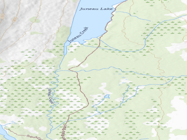 USGS topographic map of USFS dispersed camp #4 — Kenai Peninsula Borough, AK