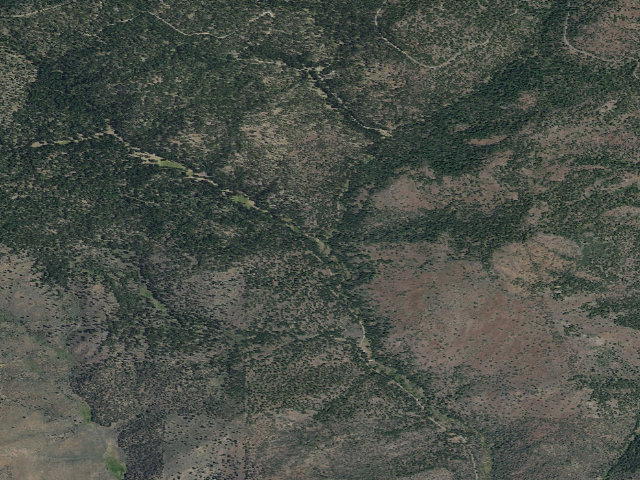 Aerial image of USFS dispersed camp #5 — Crook County, OR