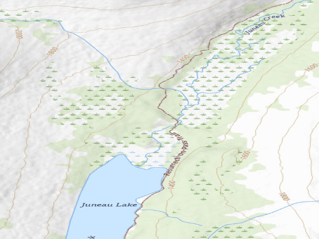 USGS topographic map of USFS dispersed camp #6 — Kenai Peninsula Borough, AK