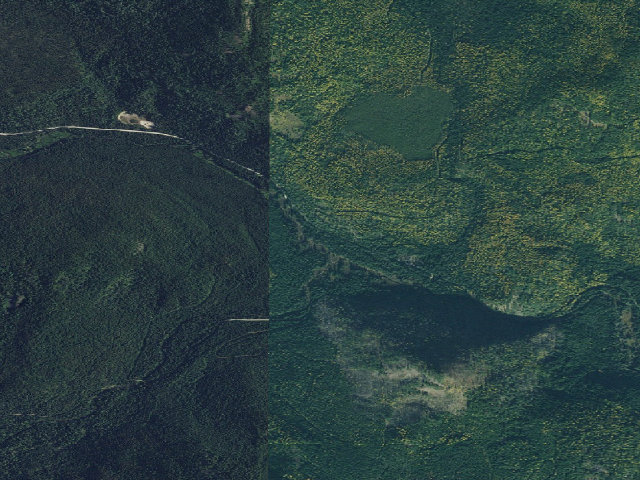 Aerial image of USFS dispersed camp #7 — Bonner County, ID