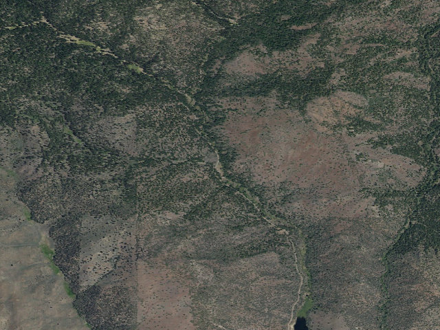 Aerial image of USFS dispersed camp #7 — Crook County, OR