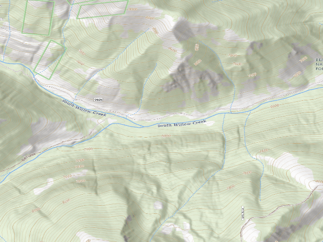 USGS topographic map of USFS dispersed camp #7 — Madison County, MT