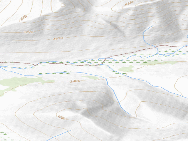 USGS topographic map of USFS dispersed camp #8 — Kenai Peninsula Borough, AK
