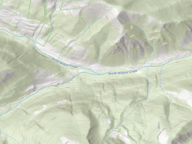 USGS topographic map of USFS dispersed camp #8 — Madison County, MT