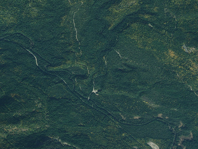 Aerial image of USFS dispersed camp #9 — Bonner County, ID