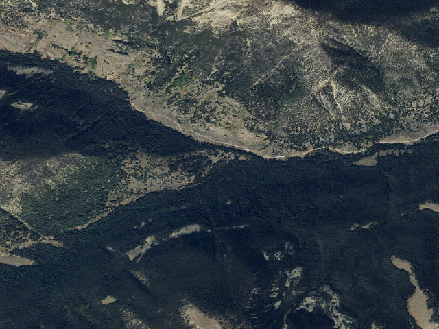 Aerial image of USFS dispersed camp #9 — Madison County, MT